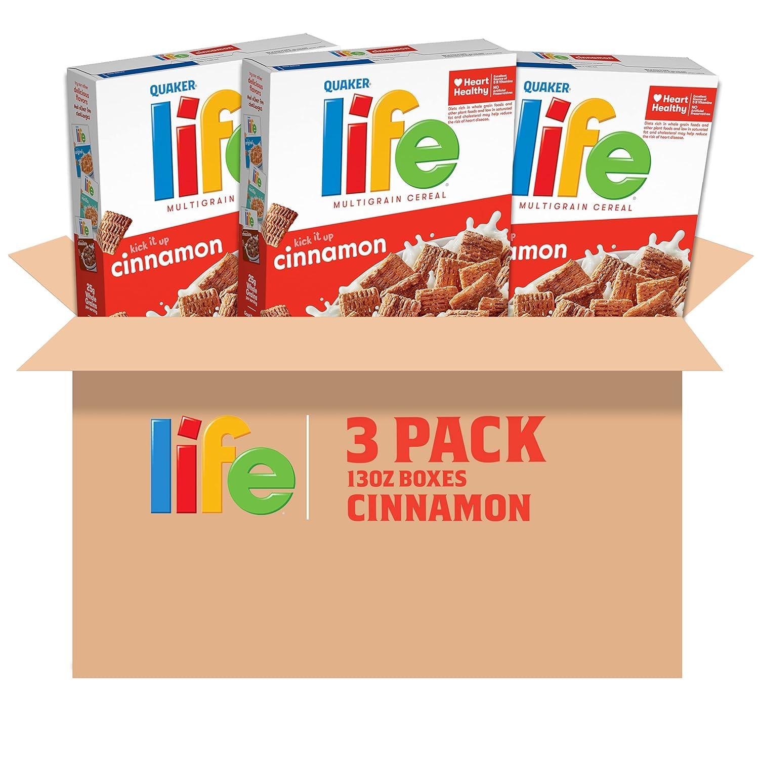 image:imageLife Multigrain Breakfast Cereal Cinnamon 13 Ounce Pack of 313 Ounce Pack of 3
