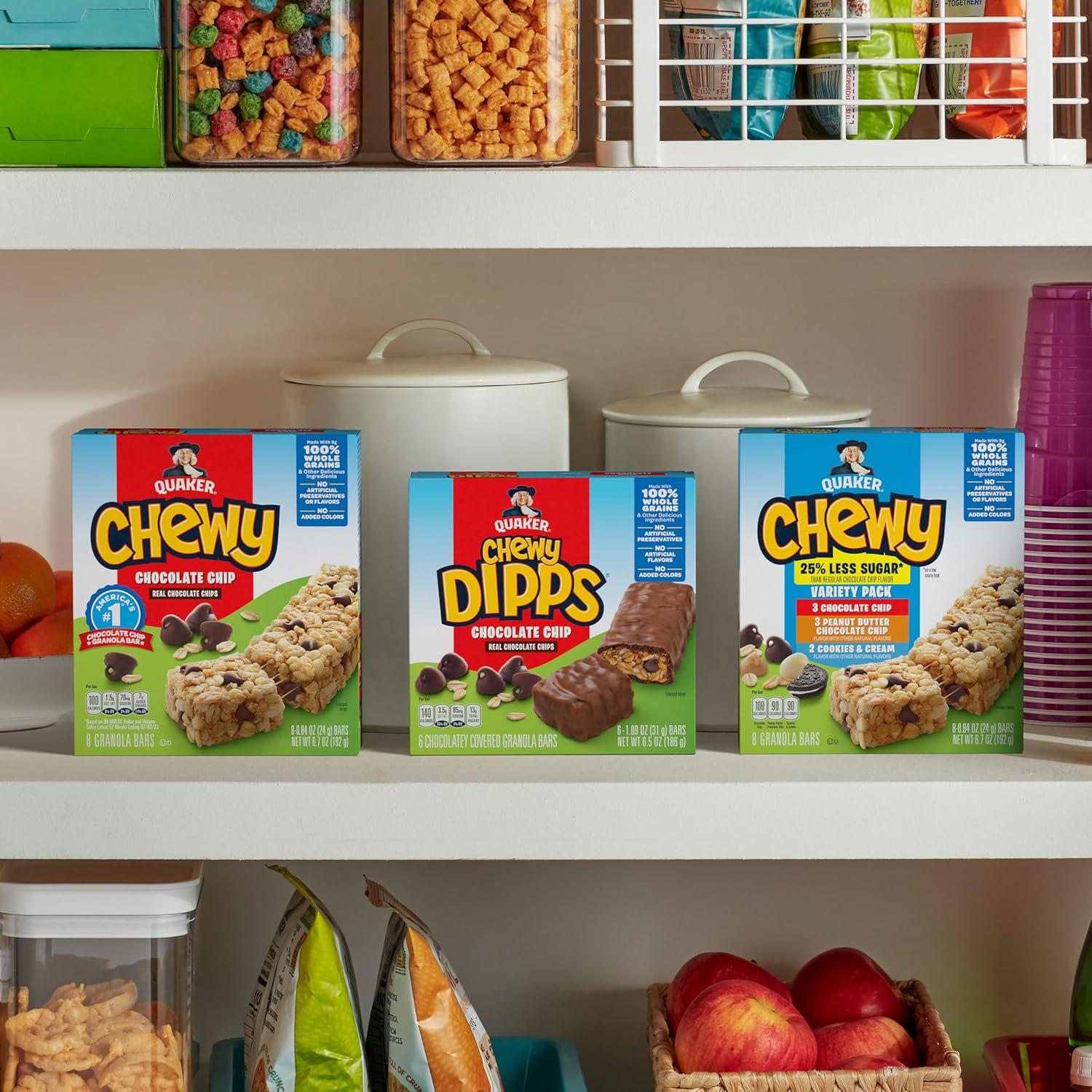 image:imageQuaker Chewy Granola Bars Peanut Butter Chocolate Chip 58 CountChocolate Chip