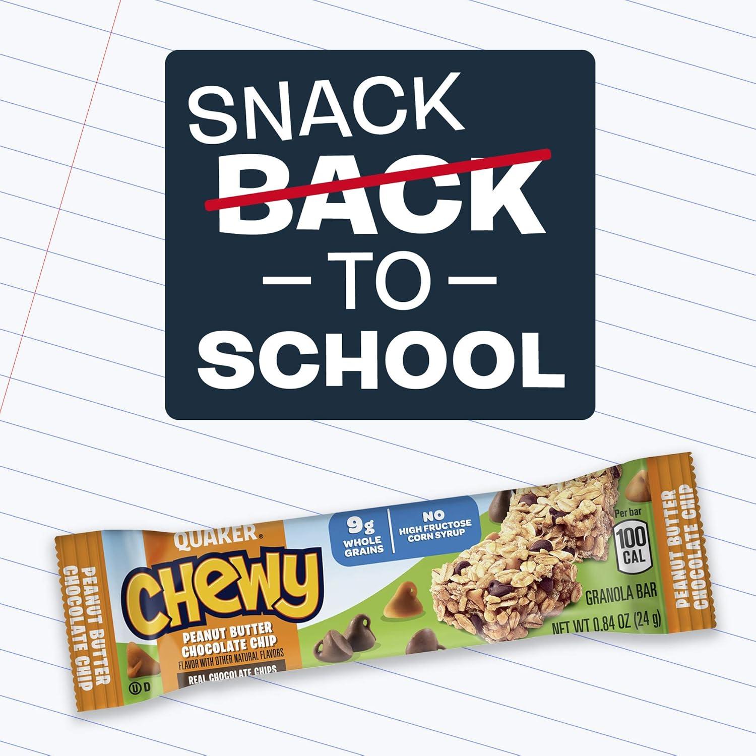 image:imageQuaker Chewy Peanut Butter Chocolate Chip Granola Bars 152 OZ