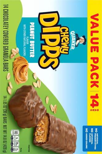image:imageQuaker Chewy Yogurt Bars Variety Pack 10ctDipps Peanut Butter 14ct