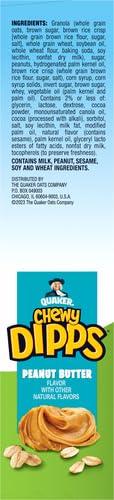 image:imageQuaker Chewy Yogurt Bars Variety Pack 10ctDipps Peanut Butter 14ct