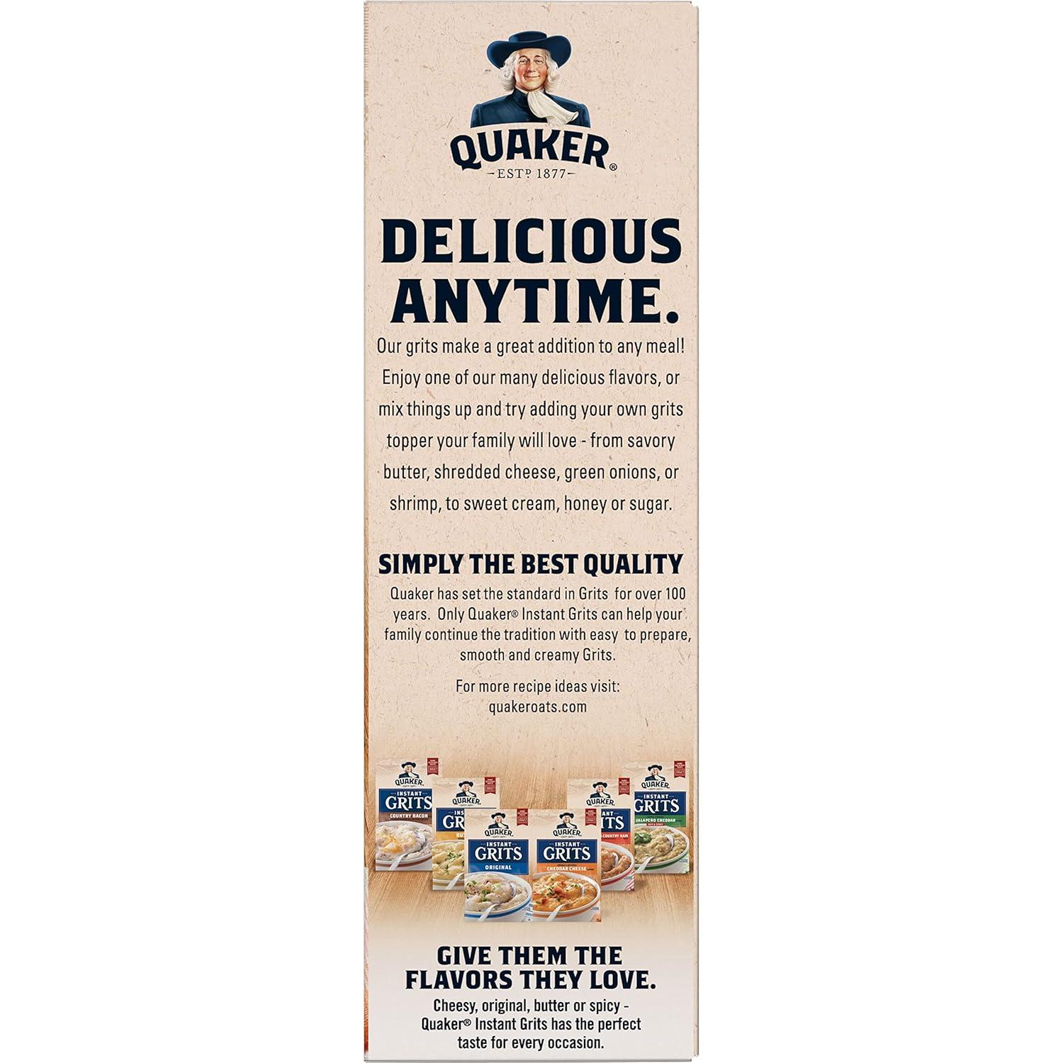 image:imageQuaker Instant Grits Cheese Lovers Variety Pack 098oz Packets 10 Pack
