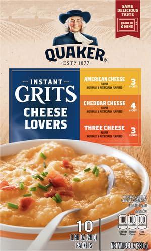 image:imageQuaker Instant Grits Cheese Lovers Variety Pack 098oz Packets 10 Pack