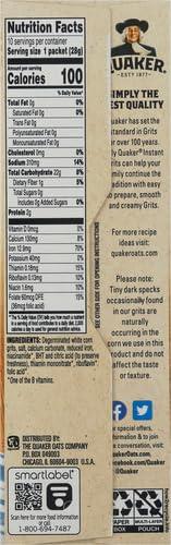 image:imageQuaker Instant Grits Original 098oz Packets 10 Pack10 Count Pack of 1