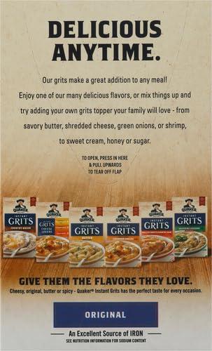 image:imageQuaker Instant Grits Original 098oz Packets 10 Pack10 Count Pack of 4