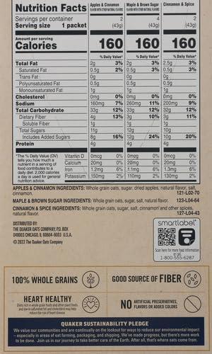 image:imageQuaker Instant Oatmeal 3 Flavor Variety Pack 151oz Packets 8 Pack