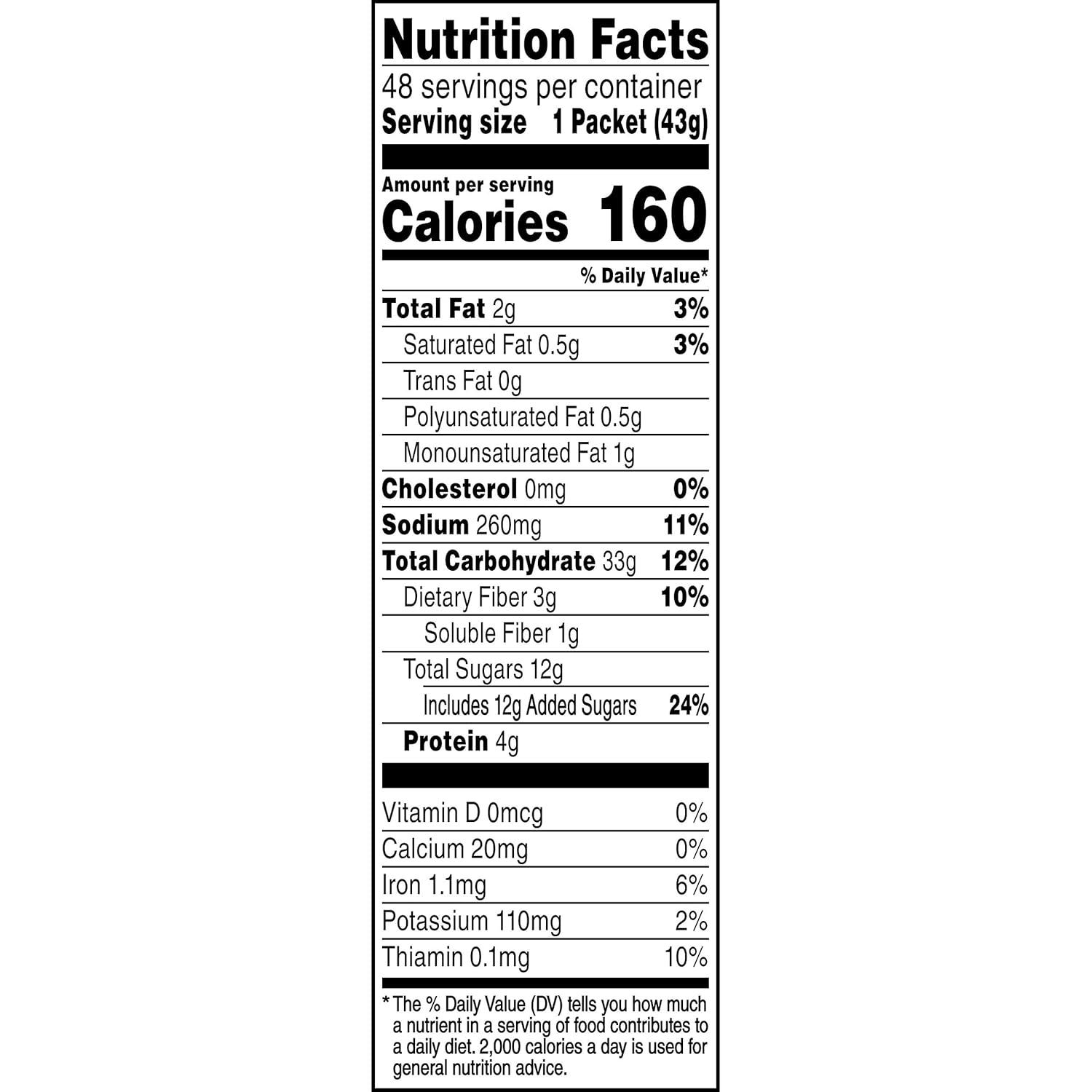 image:imageQuaker Instant Oatmeal 4 Flavor Variety Pack Individual Packets 48 CountMaple Brown Sugar
