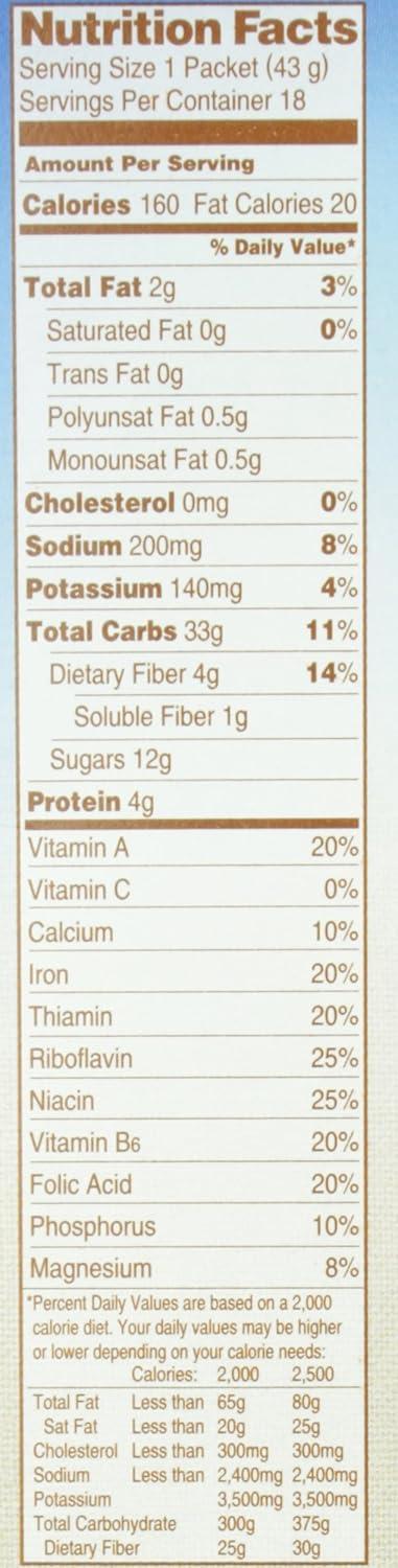 image:imageQuaker Instant Oatmeal Apples and Cinnamon 18 Count