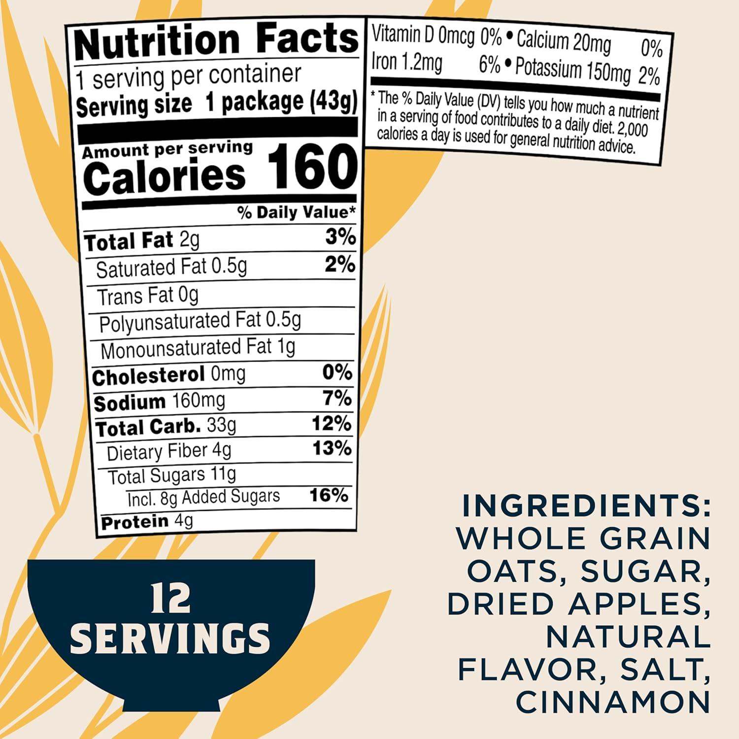 image:imageQuaker Instant Oatmeal Express Cups Maple amp Brown Sugar 169 Ounce Pack of 12Apples Cinnamon Express Cups 12 Count
