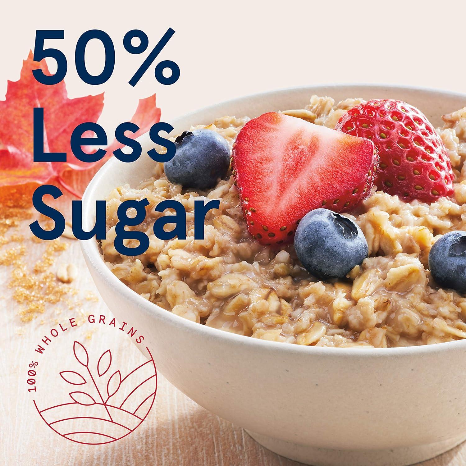 image:imageQuaker Instant Oatmeal Lower Sugar Maple and Brown Sugar Individual Packets 119 Ounce Pack of 48Maple Brown Sugar Lower Sugar