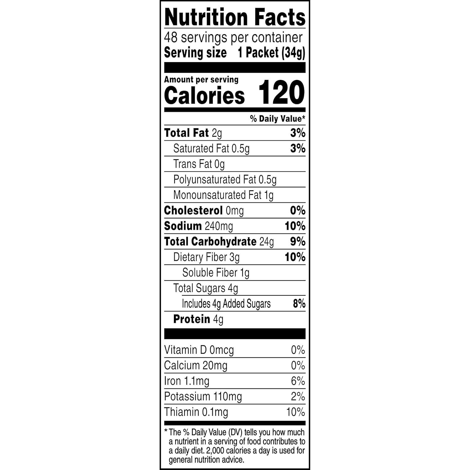 image:imageQuaker Instant Oatmeal Lower Sugar Maple and Brown Sugar Individual Packets 119 Ounce Pack of 48Maple Brown Sugar Lower Sugar
