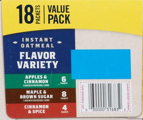 image:imageQuaker Instant Oatmeal Variety Value Pack 18 Count