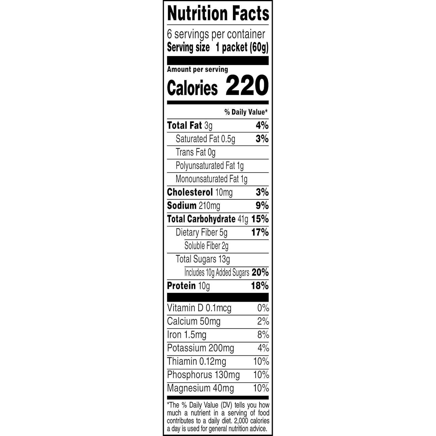 image:imageQuaker Instant Organic Oatmeal Maple amp Brown Sugar Breakfast Cereal 8 Packets Per Box Pack of 6 BoxesCinnamon