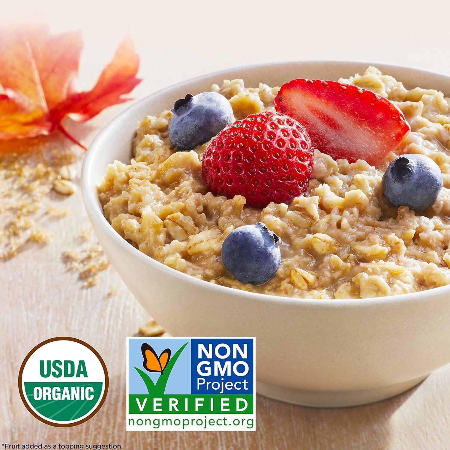 image:imageQuaker Instant Organic Oatmeal Maple amp Brown Sugar Breakfast Cereal 8 Packets Per Box Pack of 6 BoxesMaple Brown Sugar