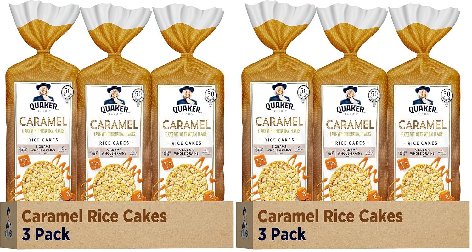 image:imageQuaker Large Rice Cakes Apple Cinnamon Pack of 3Caramel