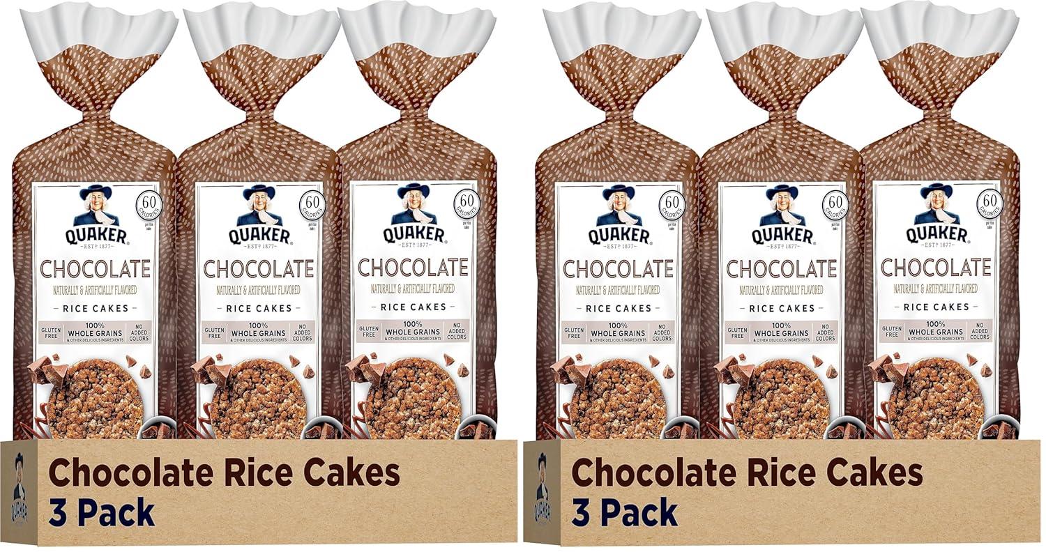 image:imageQuaker Large Rice Cakes Apple Cinnamon Pack of 3Chocolate