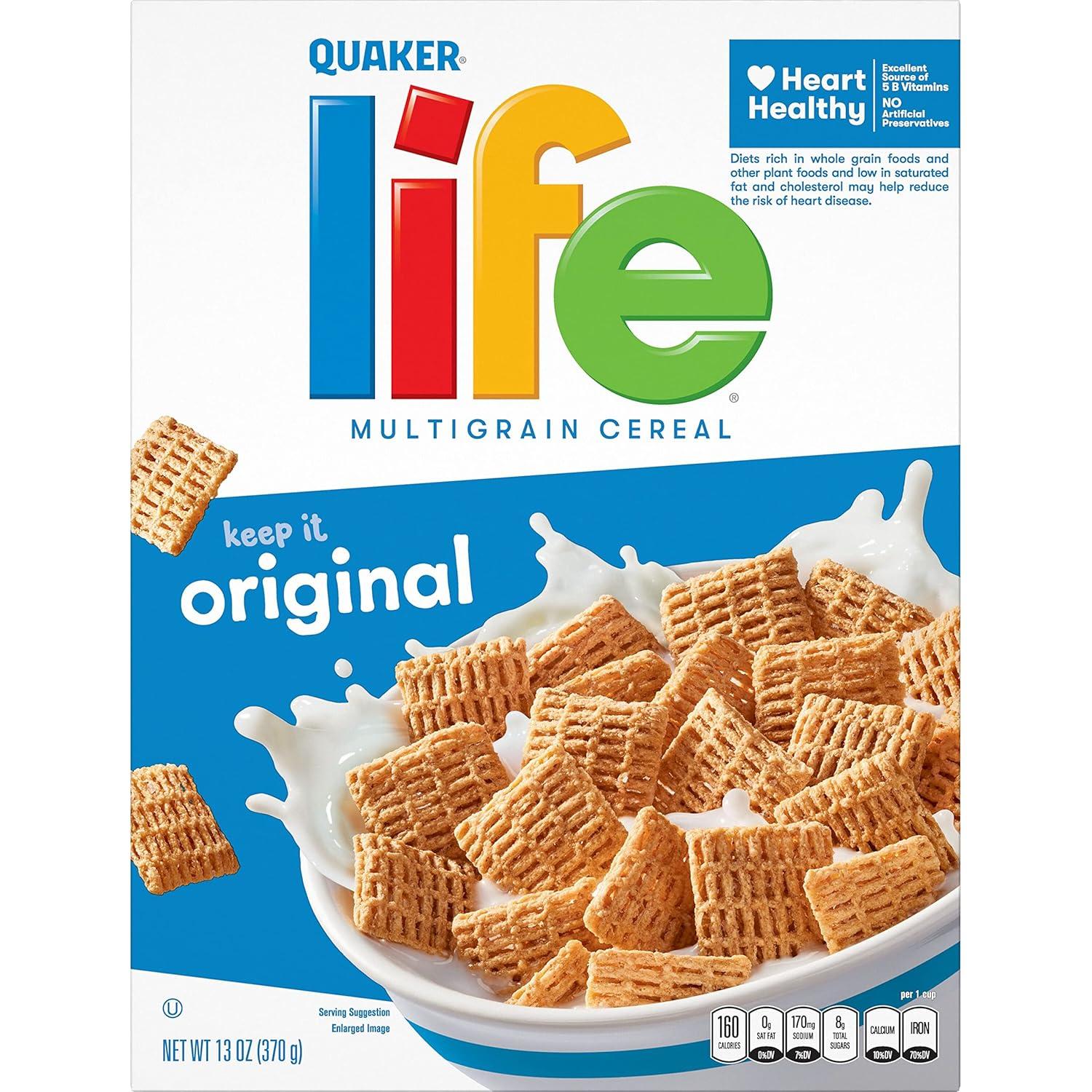 image:imageQuaker Life Cereal Original 13 Ounce Pack of 1Original