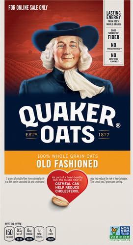 image:imageQuaker Old Fashioned Rolled Oats Non GMO Project Verified Two 64oz Bags in Box 90 Servings 4 Pound Pack of 2Quaker Old Fashioned