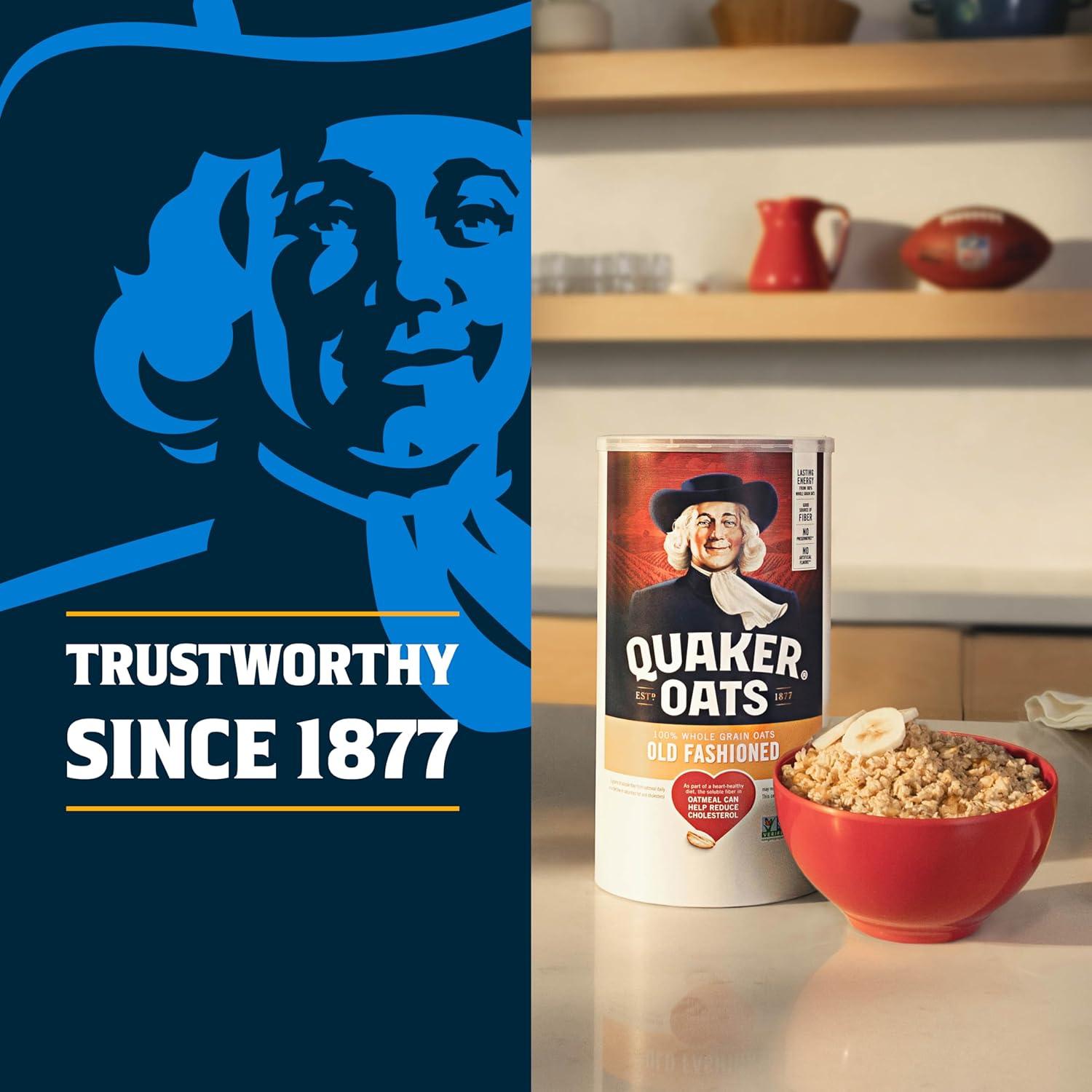 image:imageQuaker Old Fashioned Rolled Oats Non GMO Project Verified Two 64oz Bags in Box 90 Servings 4 Pound Pack of 2Quaker Old Fashioned