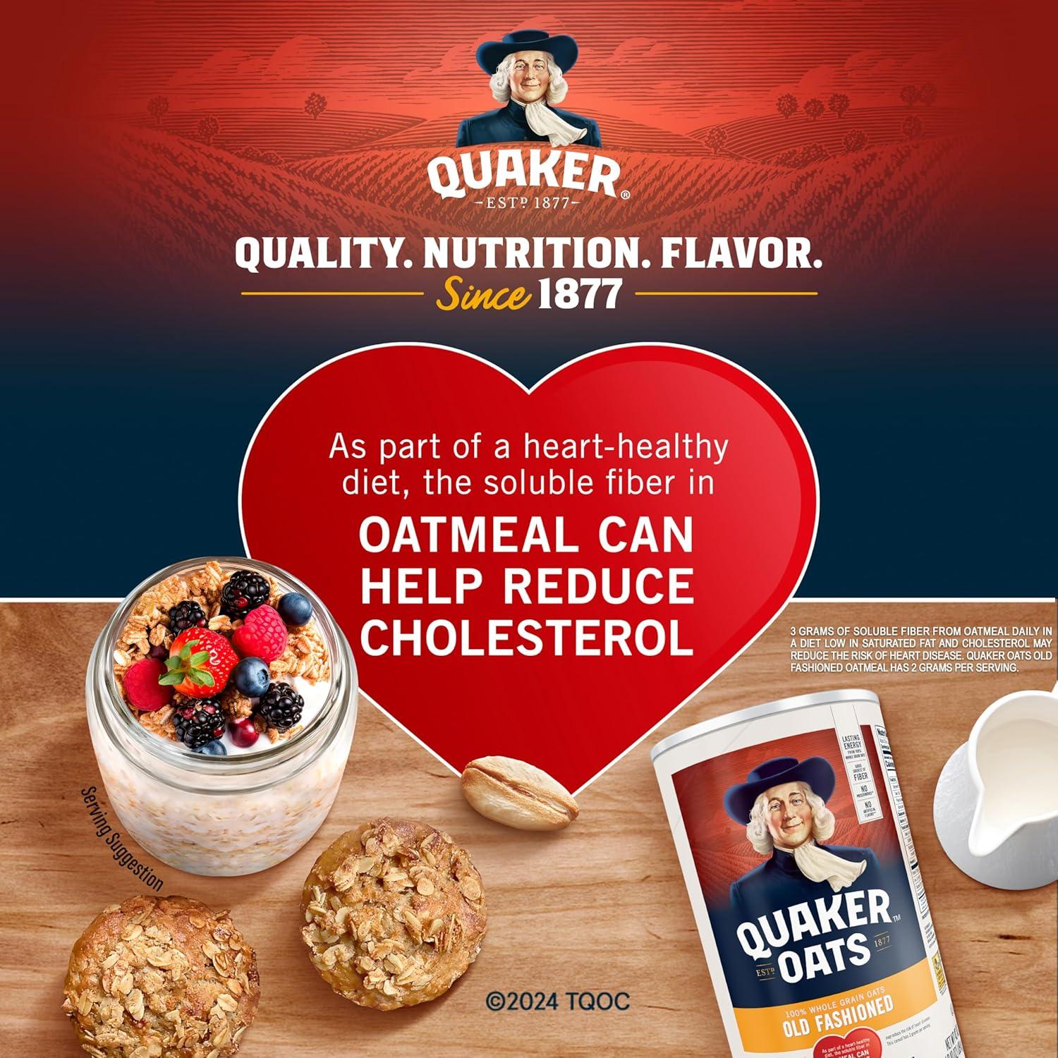 image:imageQuaker Old Fashioned Rolled Oats Non GMO Project Verified Two 64oz Bags in Box 90 Servings 4 Pound Pack of 2Quaker Old Fashioned