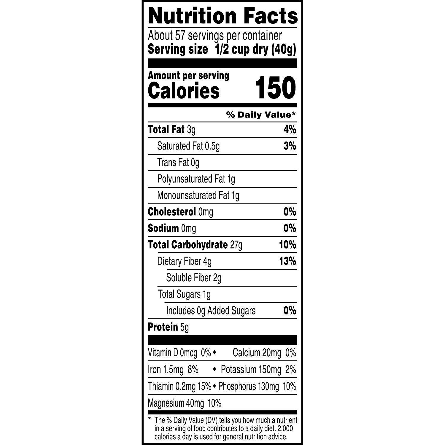image:imageQuaker Old Fashioned Rolled Oats Non GMO Project Verified Two 64oz Bags in Box 90 Servings 4 Pound Pack of 2Quaker Quick 1Minute Oatmeal