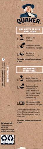 image:imageQuaker Organic Instant Oatmeal Maple amp Brown Sugar Breakfast Cereal 144 Oz Pack of 8Organic Original