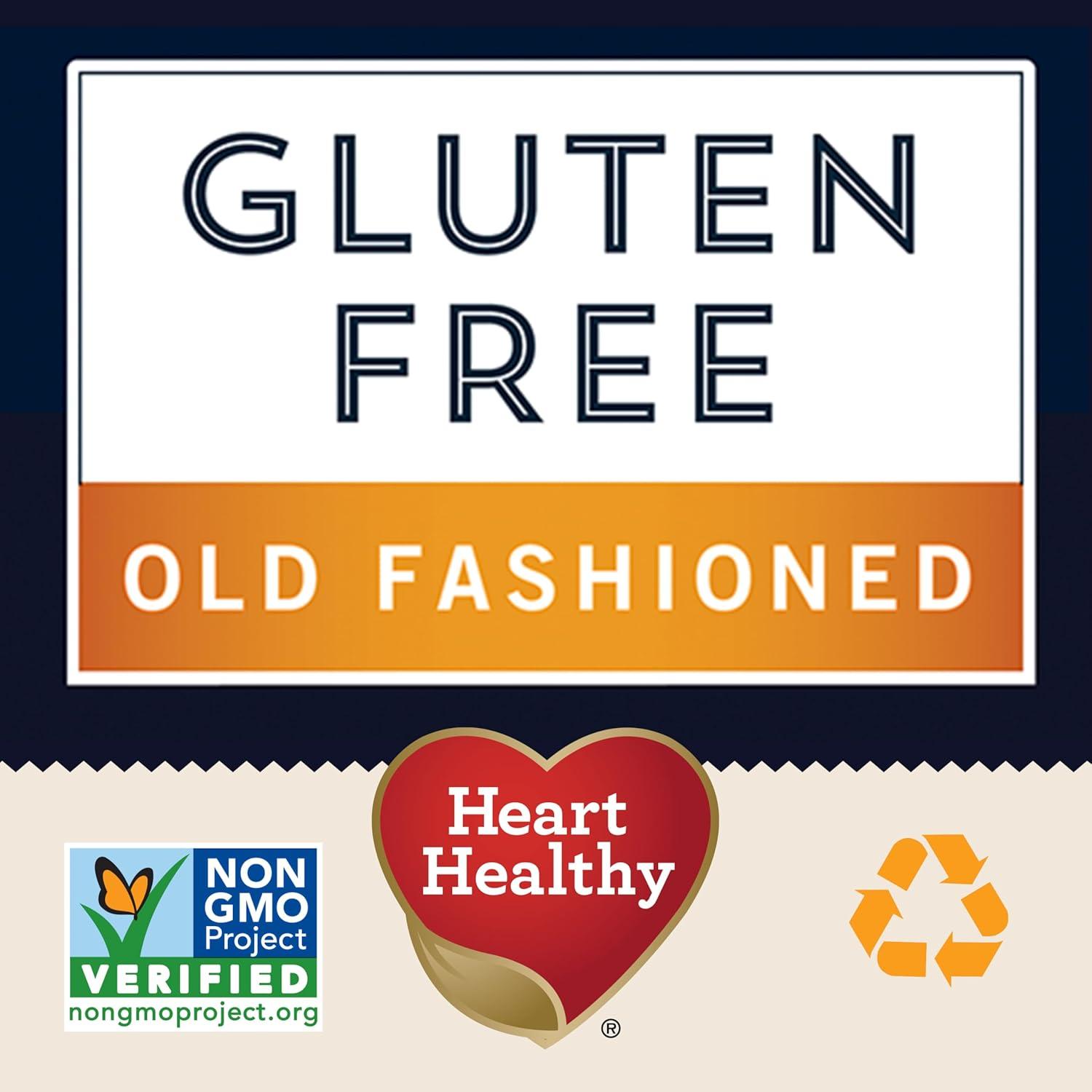 image:imageQuaker Organic Quick Cook Oatmeal Breakfast Cereal NonGMO Project Verified 24 OzPack of 4Gluten Free Old Fashioned