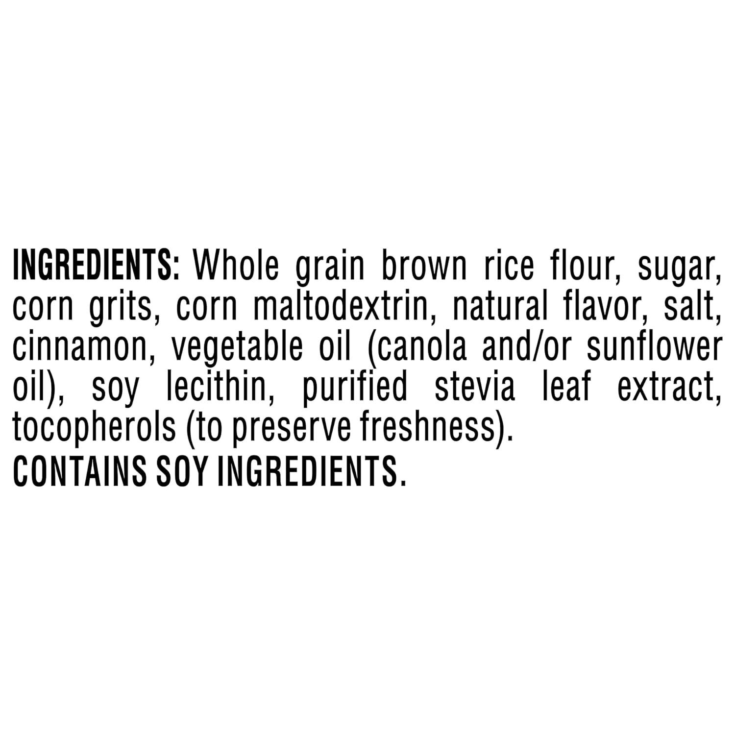 image:imageQuaker Rice Crisps Gluten Free Cheddar 067 Oz 30 CountApple Cinnamon