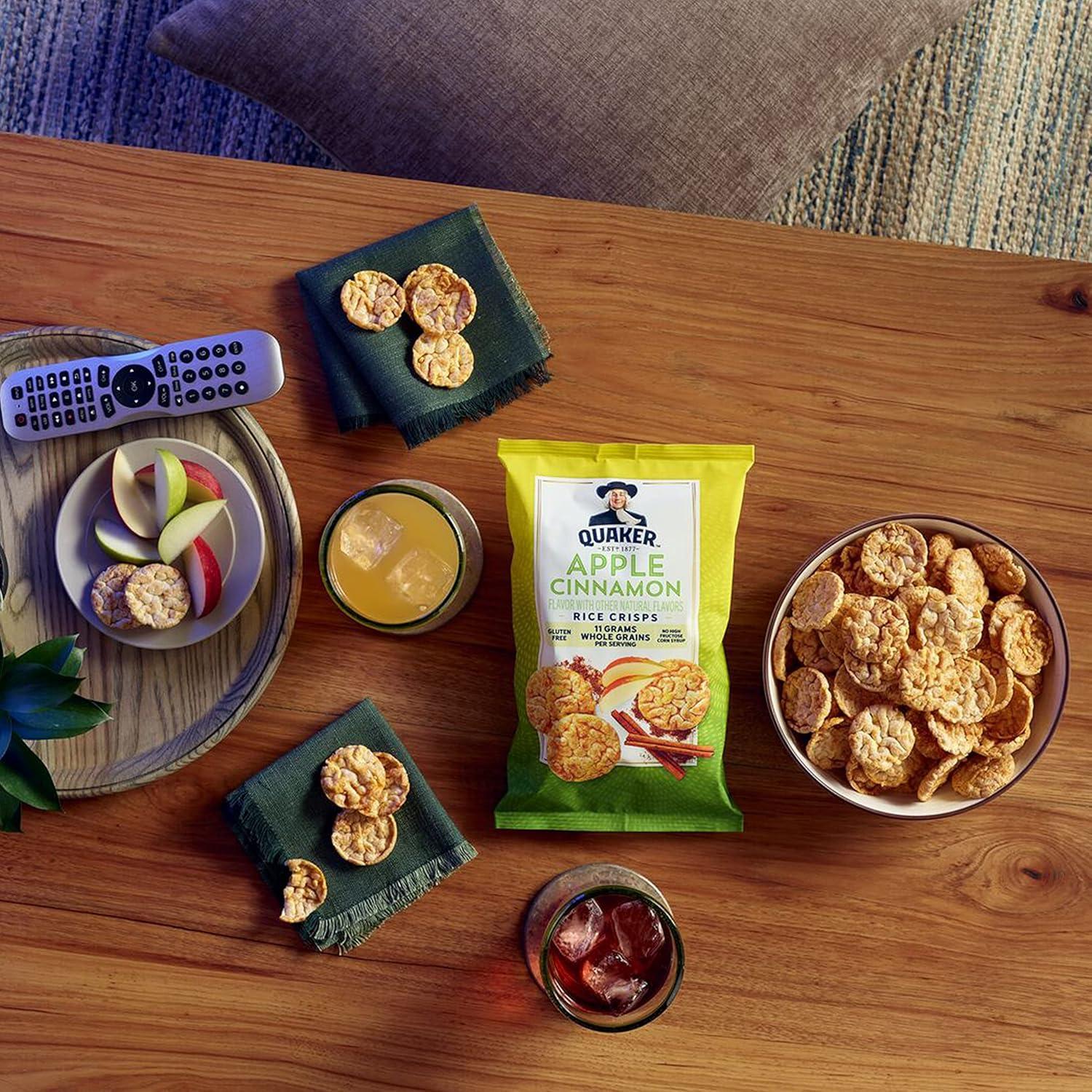 image:imageQuaker Rice Crisps Gluten Free Cheddar 067 Oz 30 CountSweet Variety Pack