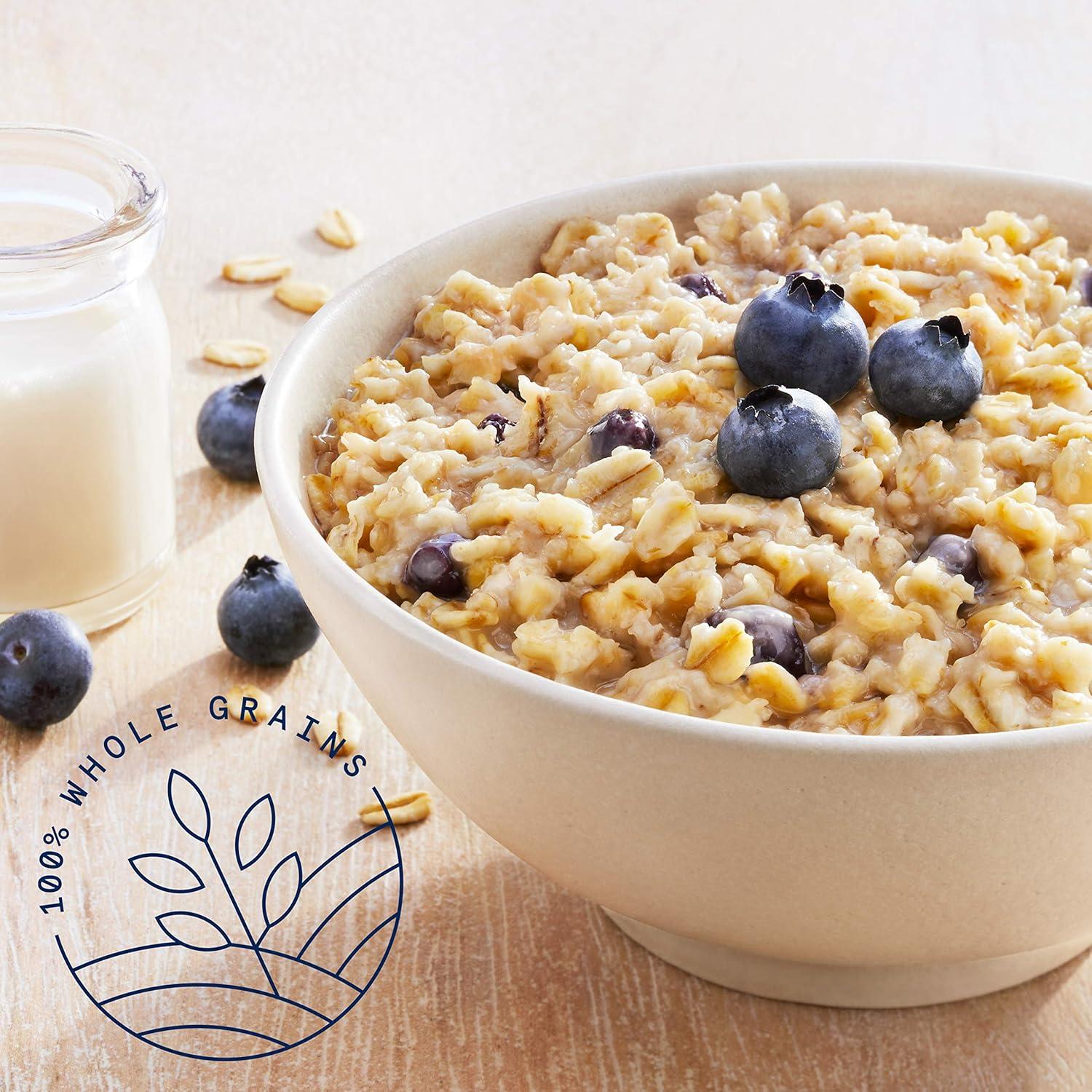 image:imageQuaker Steel Cut Oats Quick 3minute Oatmeal Cranberries and Blueberries Breakfast Cereal 8 Packets Per Box Pack of 6 BoxesBlueberries Cream