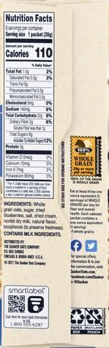 image:imageQuaker Steel Cut Oats Quick 3minute Oatmeal Cranberries and Blueberries Breakfast Cereal 8 Packets Per Box Pack of 6 BoxesBlueberries Cream