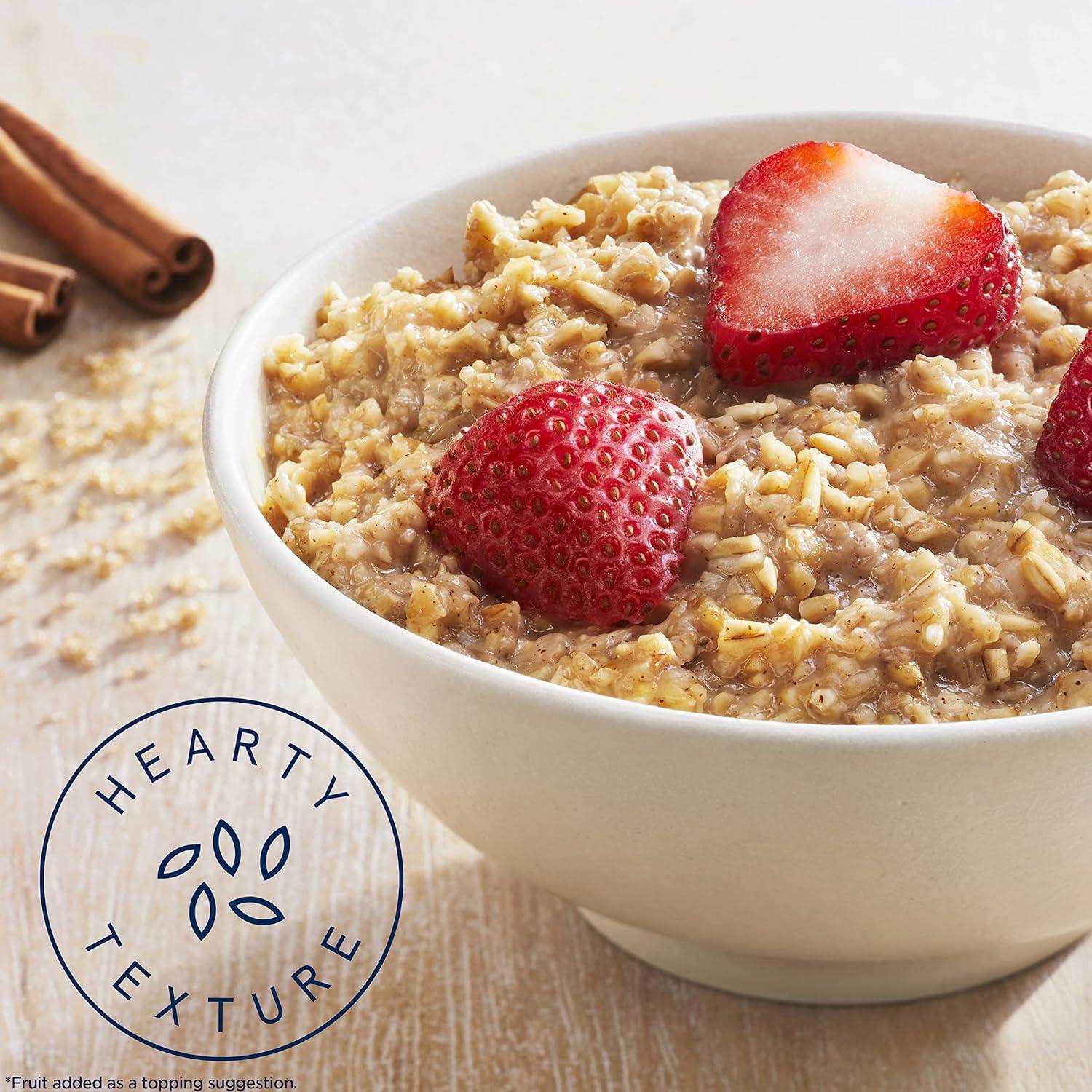image:imageQuaker Steel Cut Oats Quick 3minute Oatmeal Cranberries and Blueberries Breakfast Cereal 8 Packets Per Box Pack of 6 BoxesBrown Sugar Cinnamon