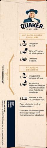 image:imageQuaker Steel Cut Oats Quick 3minute Oatmeal Cranberries and Blueberries Breakfast Cereal 8 Packets Per Box Pack of 6 BoxesCinnamon Spice