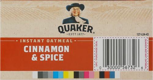 image:imageQuaker Steel Cut Oats Quick 3minute Oatmeal Cranberries and Blueberries Breakfast Cereal 8 Packets Per Box Pack of 6 BoxesCinnamon Spice