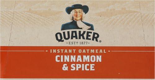 image:imageQuaker Steel Cut Oats Quick 3minute Oatmeal Cranberries and Blueberries Breakfast Cereal 8 Packets Per Box Pack of 6 BoxesCinnamon Spice