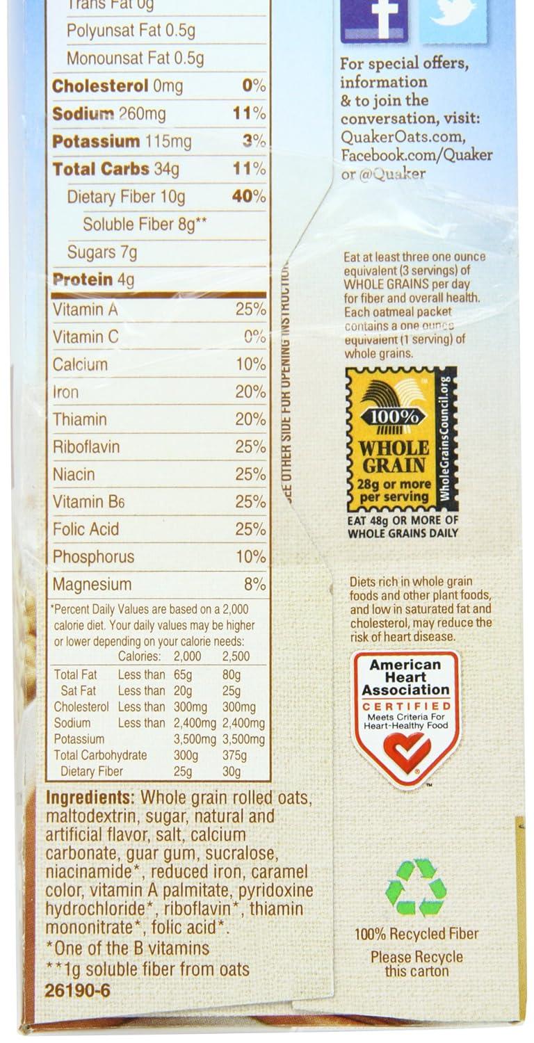 image:imageQuaker Steel Cut Oats Quick 3minute Oatmeal Cranberries and Blueberries Breakfast Cereal 8 Packets Per Box Pack of 6 BoxesMaple Brown Sugar