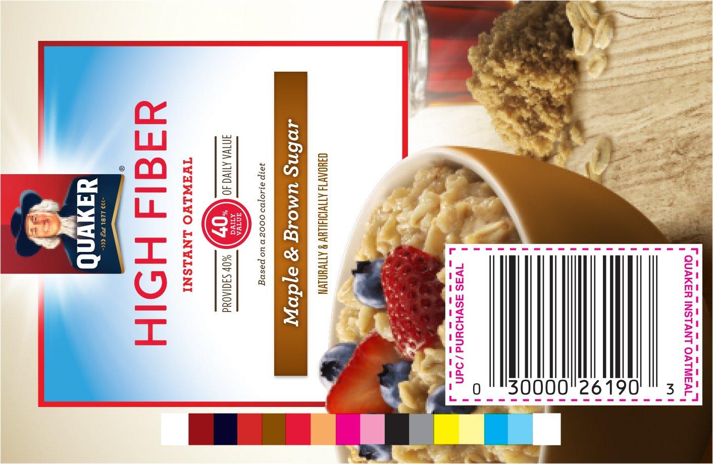 image:imageQuaker Steel Cut Oats Quick 3minute Oatmeal Cranberries and Blueberries Breakfast Cereal 8 Packets Per Box Pack of 6 BoxesMaple Brown Sugar
