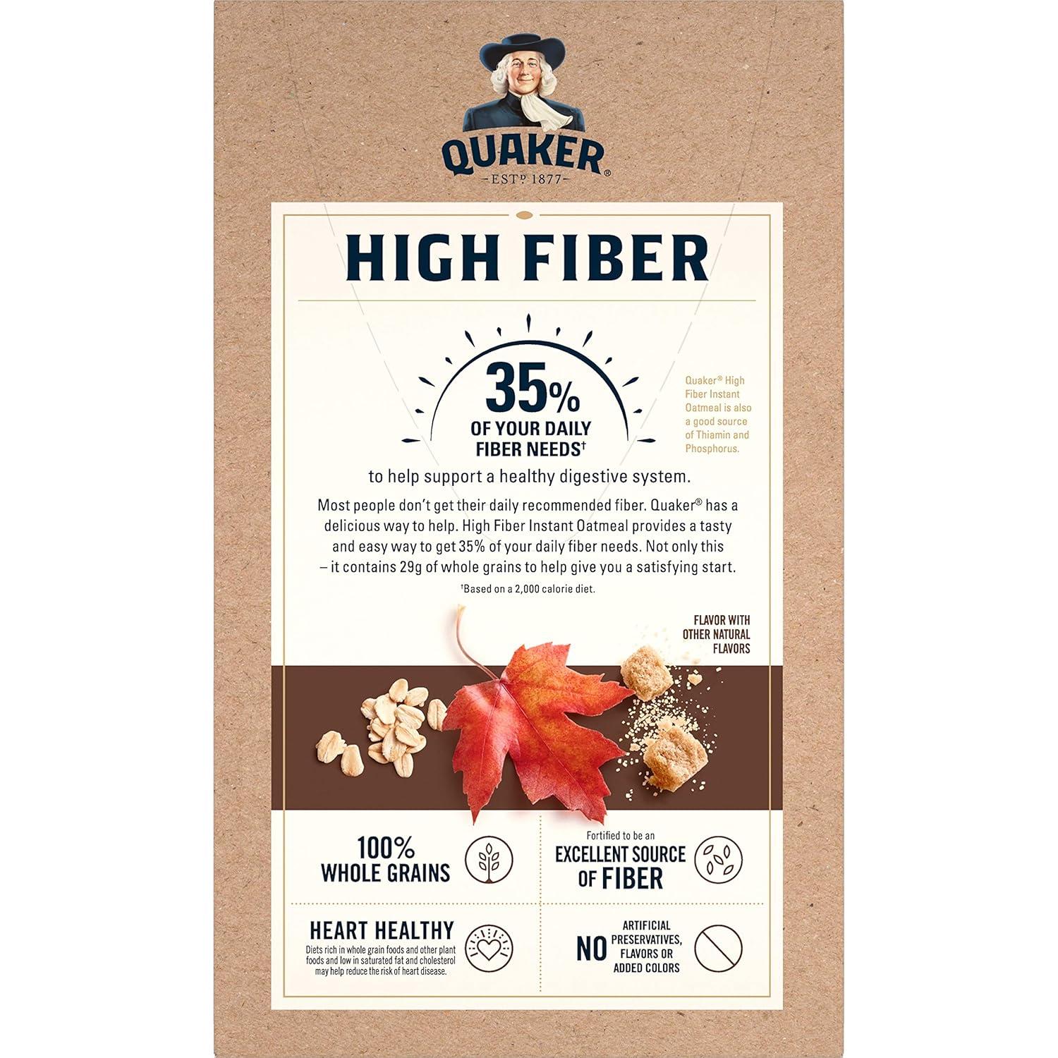 image:imageQuaker Steel Cut Oats Quick 3minute Oatmeal Cranberries and Blueberries Breakfast Cereal 8 Packets Per Box Pack of 6 BoxesMaple Brown Sugar