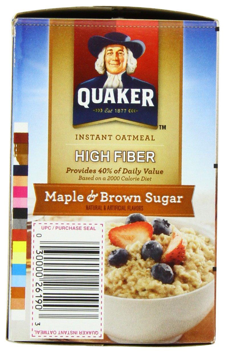 image:imageQuaker Steel Cut Oats Quick 3minute Oatmeal Cranberries and Blueberries Breakfast Cereal 8 Packets Per Box Pack of 6 BoxesMaple Brown Sugar