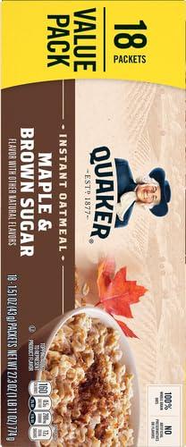 image:imageQuaker Steel Cut Oats Quick 3minute Oatmeal Cranberries and Blueberries Breakfast Cereal 8 Packets Per Box Pack of 6 BoxesMaple Brown Sugar