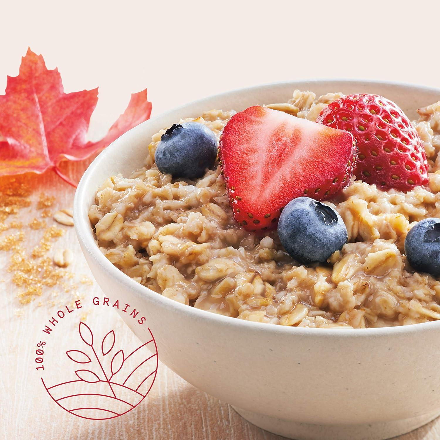 image:imageQuaker Steel Cut Oats Quick 3minute Oatmeal Cranberries and Blueberries Breakfast Cereal 8 Packets Per Box Pack of 6 BoxesMaple Brown Sugar