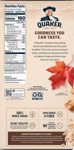image:imageQuaker Steel Cut Oats Quick 3minute Oatmeal Cranberries and Blueberries Breakfast Cereal 8 Packets Per Box Pack of 6 BoxesMaple Brown Sugar