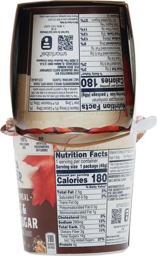 image:imageQuaker Steel Cut Oats Quick 3minute Oatmeal Cranberries and Blueberries Breakfast Cereal 8 Packets Per Box Pack of 6 BoxesMaple and Brown Sugar