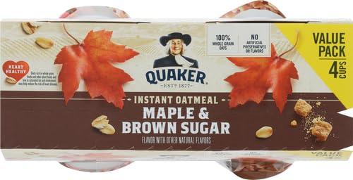 image:imageQuaker Steel Cut Oats Quick 3minute Oatmeal Cranberries and Blueberries Breakfast Cereal 8 Packets Per Box Pack of 6 BoxesMaple and Brown Sugar