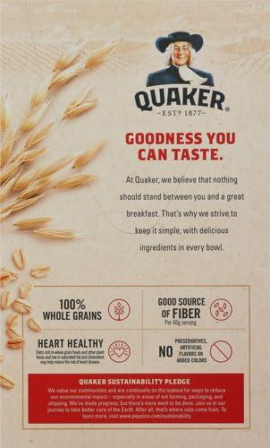 image:imageQuaker Steel Cut Oats Quick 3minute Oatmeal Cranberries and Blueberries Breakfast Cereal 8 Packets Per Box Pack of 6 BoxesOriginal