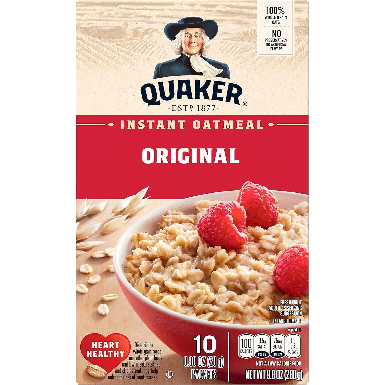 image:imageQuaker Steel Cut Oats Quick 3minute Oatmeal Cranberries and Blueberries Breakfast Cereal 8 Packets Per Box Pack of 6 BoxesOriginal