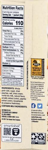image:imageQuaker Steel Cut Oats Quick 3minute Oatmeal Cranberries and Blueberries Breakfast Cereal 8 Packets Per Box Pack of 6 BoxesPeaches Cream