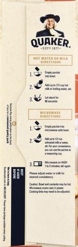 image:imageQuaker Steel Cut Oats Quick 3minute Oatmeal Cranberries and Blueberries Breakfast Cereal 8 Packets Per Box Pack of 6 BoxesPeaches Cream
