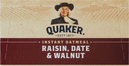 image:imageQuaker Steel Cut Oats Quick 3minute Oatmeal Cranberries and Blueberries Breakfast Cereal 8 Packets Per Box Pack of 6 BoxesRaisin Date Walnut