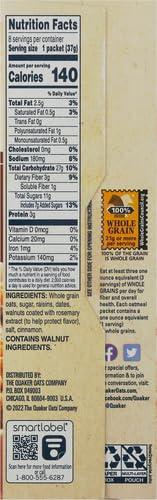 image:imageQuaker Steel Cut Oats Quick 3minute Oatmeal Cranberries and Blueberries Breakfast Cereal 8 Packets Per Box Pack of 6 BoxesRaisin Date Walnut